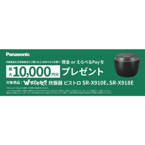 現金 or えらべるPay 最大1万円分