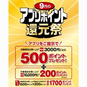 イトーヨーカドー・ヨーク 最大1,700ポイント