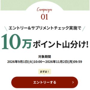 楽天ポイント10万ポイント山分け
