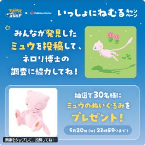 ミュウのぬいぐるみ