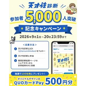 QUOカードPay500円分