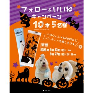 人もペットも使える紙おしぼりWANPO＆ハロウィン紙おしぼり