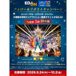 USJ1デイ・スタジオ・パス&ナイト・ショー特別鑑賞エリア入場券