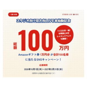 総額100万円分Amazonギフト券