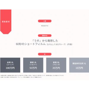 賞金100万円 他