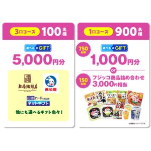 選べるe-GIFT 5,000円分 他