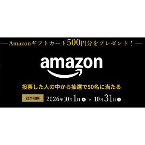 Amazonギフトカード500円分