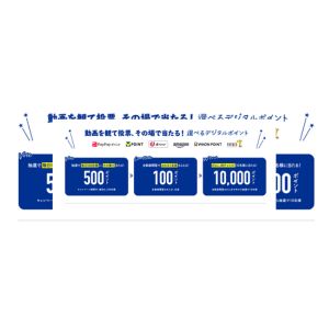 選べるデジタルポイント500ポイント