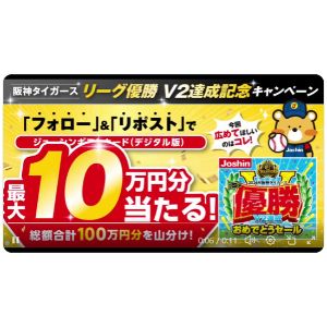 ジョーシンギフトカード10万円分 他