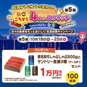 黒毛和牛しゃぶしゃぶ500g＆サントリー金麦3種ケース