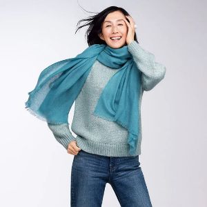 Dinos DAMA カシミヤガーゼストール