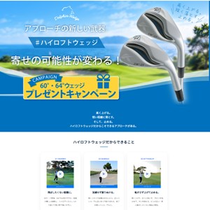 ゴルフクラブ「ドルフィンウェッジシリーズ ハイロフトモデル」