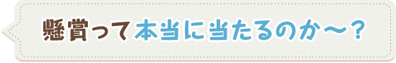 懸賞って本当に当たるのか～？