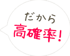 だから高確率！